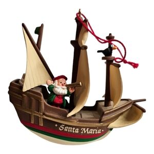 Hallmark Keepsake Santa Maria Ship Christopher Columbus 1992